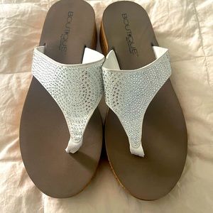 Boutique by Corkys platform flip flops.